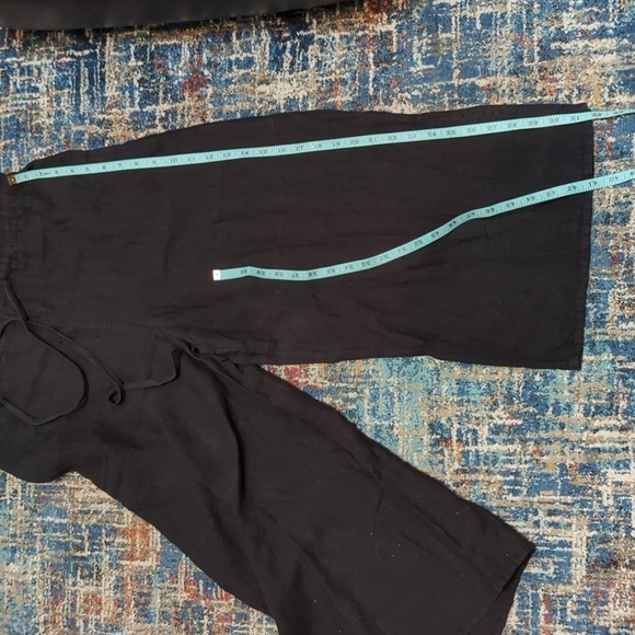 Cloth & Stone Women's Black Linen Deep V Jumpsuit Size XS - Picture 12 of 16